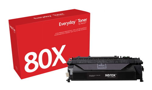 Everyday ™ Black Toner by Xerox compatible with HP 80X (CF280X), Extra High capacity