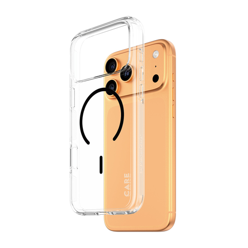PanzerGlass CARE™ by ® Urban Explorer Case Transparent w. Black MagSafe iPhone 17 Pro Max mobiele telefoon behuizingen Hoes Zwart