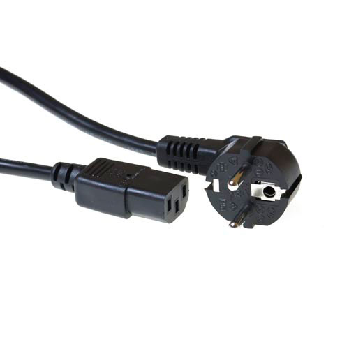 ACT CEE 7/7 - C13, 3.00m Black 3 m CEE7/7 C13 coupler