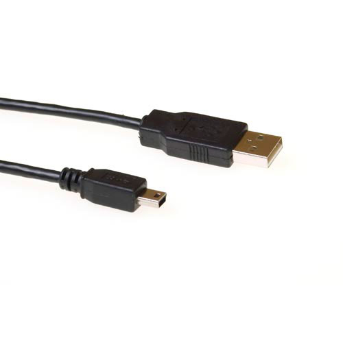 ACT USB 2.0 connection cable USB A male - USB mini B5 male