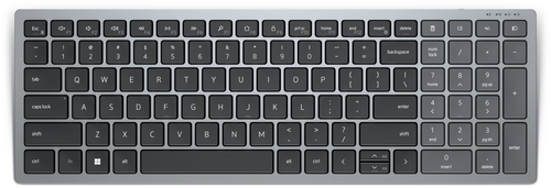 DELL KB740 keyboard RF Wireless + Bluetooth AZERTY Belgian Grey, Black