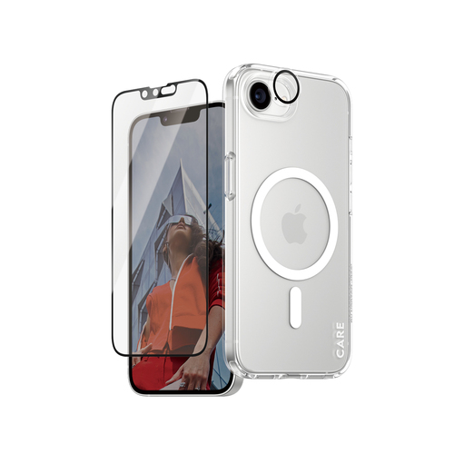 PanzerGlass ® | CARE by ® Flagship 3-in-1 Bundle iPhone 16e Doorzichtige schermbeschermer Apple 1 stuk(s)