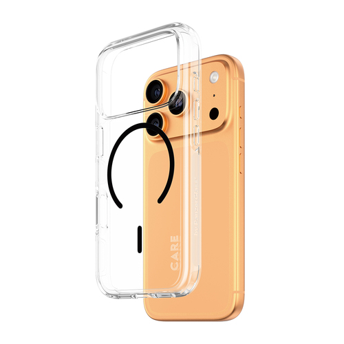 PanzerGlass CARE™ by ® Urban Explorer Case Transparent w. Black MagSafe iPhone 17 Pro coque de protection pour téléphones portables Housse Noir