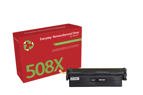 Everyday ™ Black Remanufactured Toner by Xerox compatible with HP 508X (CF360X), High capacity