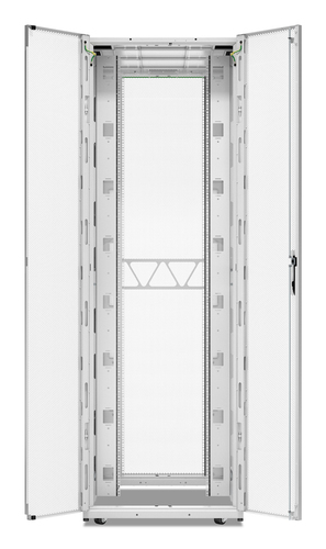 APC NetShelter SX, Server Rack Enclosure, Gen 2, 52U, 2436H x 800W x 1200D mm, with Sides, White