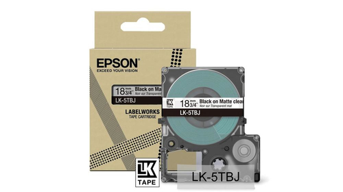 Epson LK-5TBJ Black, Transparent