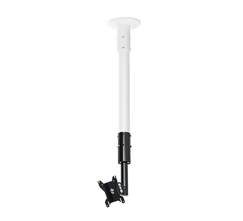 B-Tech Flat Screen Ceiling / Desk Mount with Tilt & Swivel (VESA 100) - 1m Ø50mm Pole