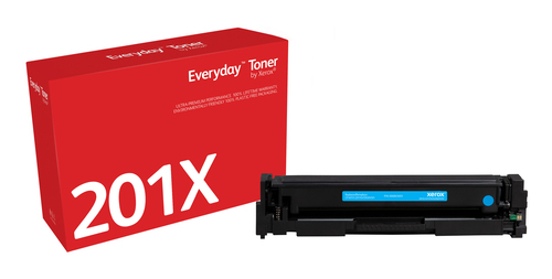 Everyday ™ Cyan Toner by Xerox compatible with HP 201X (CF401X/ CRG-045HC), High capacity