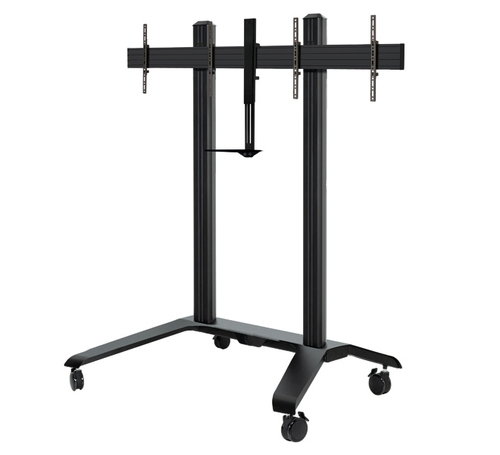 B-Tech Universal Twin Screen VC Trolley (VESA 600 x 400)