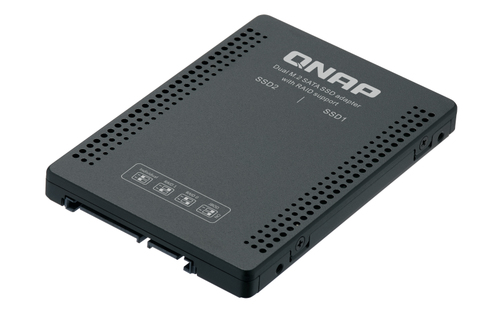 QNAP QDA-A2MAR Boîtier de disques de stockage Enceinte ssd Noir M.2