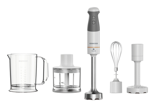 Kenwood HBM40.306WH blender Staafmixer 850 W Grijs, Transparant, Wit