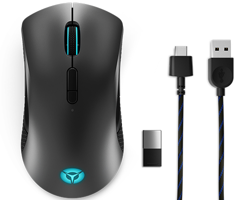 Lenovo Legion M600 Wireless Gaming muis Gamen Ambidextrous RF Wireless + Bluetooth + USB Type-A Optisch 16000 DPI