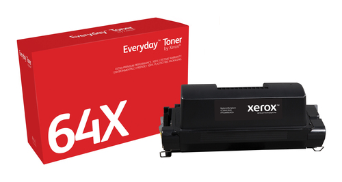 Everyday™ Black Toner by Xerox compatible with HP 64X (CC364X), High capacity