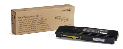 Xerox Genuine WorkCentre® 6655​/​6655i Yellow High capacity Toner Cartridge (7500 Pages) - 106R02746