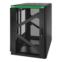 APC NetShelter WX AR118SM - 19inch Wand patchkast, 18U/HE, 800MM diep, Zijmontage, Gemonteerd