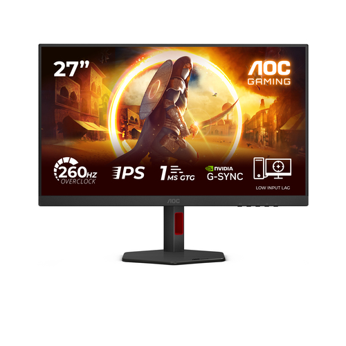AOC G4 27G4ZR écran plat de PC 68,6 cm (27") 1920 x 1080 pixels Full HD LED Noir, Rouge
