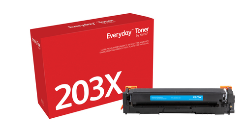 Everyday ™ Cyan Toner by Xerox compatible with HP 202X (CF541X/CRG-054HC), High capacity