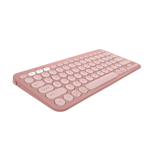 Logitech Pebble Keys 2 K380s keyboard RF Wireless + Bluetooth QWERTY US International Pink
