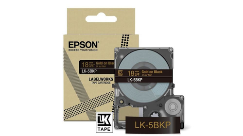 Epson LK-5BKP Black, Gold