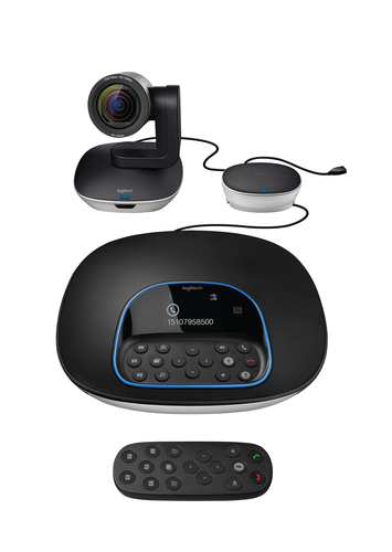 Logitech Group video conferencing systeem Videovergaderingssysteem voor groepen Logitech Group video conferencing systeem Videovergaderingssysteem voor groepen