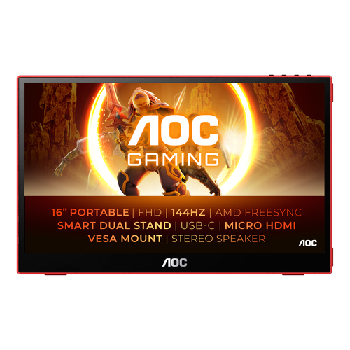 AOC 16G3 Portable 15.6" FHD IPS USB HDMI