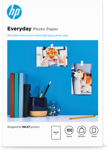 HP Paper/Everyday Glossy Photo 100 10x15