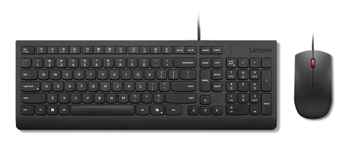 Lenovo 4X31R64446 toetsenbord Inclusief muis Universeel USB Scandinavisch Zwart