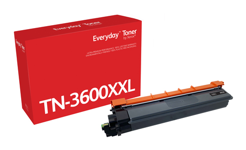 Everyday™ Black Toner by Xerox compatible with Brother TN3600XXL, Extra High capacity