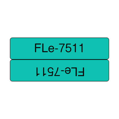 Tape/FLE7511 21mm x 45mm BKOnGreen