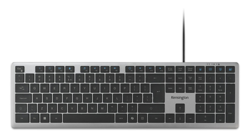 Kensington KB515 EQ clavier Bureau USB QWERTY Anglais Gris
