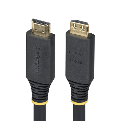 StarTech.com Câble HDMI Haute Vitesse de 10 m avec Connecteurs à Verrouillage, 4K 60 Hz/1440p 144 Hz, HDR10/HDCP 2.2/ARC, 18 Gbps, Câble UHD HDMI pour Téléviseur/Moniteur/Écran, Gaine TPE
