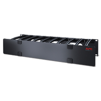 APC NetShelter - Passe-câbles horizontal - 2U - Profondeur 15 cm - 1 côté avec capot - Professionnels