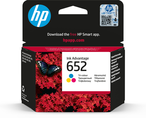 HP 652 Tri-color Original Ink Advantage Cartridge