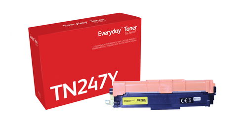 Everyday ™ Yellow Toner by Xerox compatible with Brother TN-247Y, High capacity