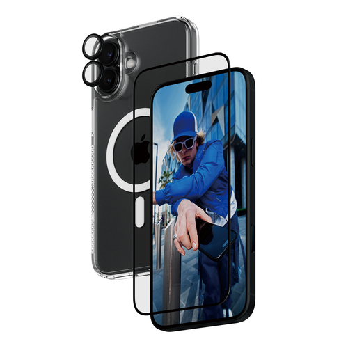 PanzerGlass ® 3-in-1 Protection Bundle iPhone 16 Plus Doorzichtige schermbeschermer Apple 1 stuk(s)