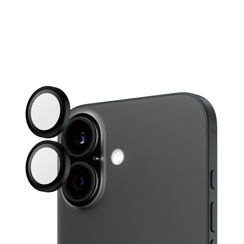 PanzerGlass ® Hoops® Camera Lens Protector Black iPhone 16 | 16 Plus Protection d'écran transparent Apple 1 pièce(s)