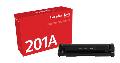 Everyday ™ Black Toner by Xerox compatible with HP 201A (CF400A/ CRG-045BK), Standard capacity