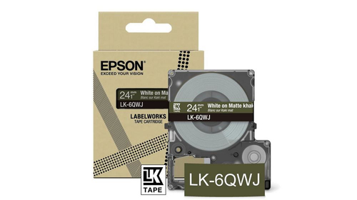Epson LK-6QWJ Khaki, White