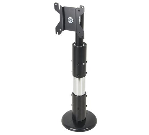 B-Tech Flat Screen Ceiling / Desk Mount with Tilt & Swivel (VESA 100) - 0.5m Ø50mm Pole