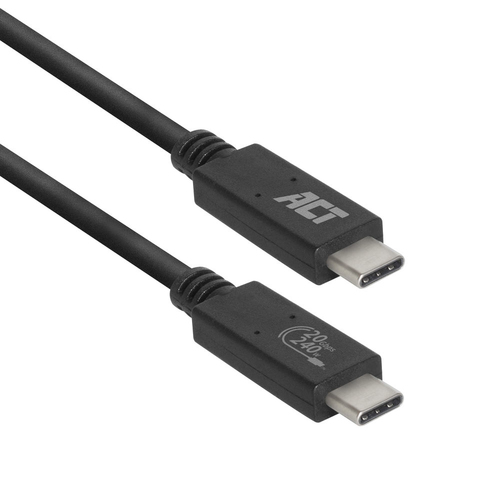 ACT AC7431 USB cable 1 m USB4 Gen 2x2 USB C Black