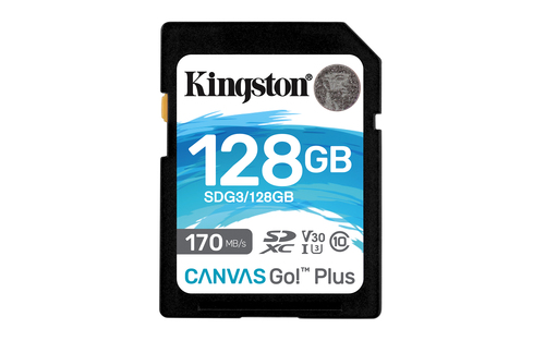 Kingston Technology 128GB SDXC Canvas Go Plus 170R C10 UHS-I U3 V30 Kingston Technology 128GB SDXC Canvas Go Plus 170R C10 UHS-I U3 V30