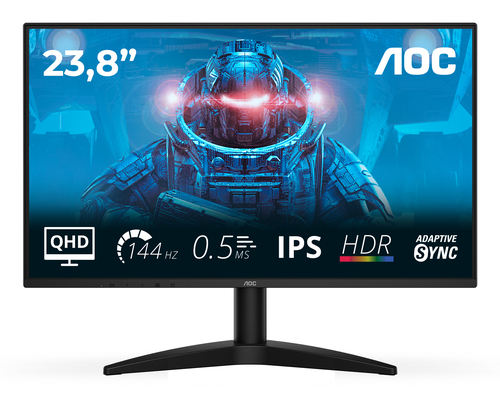 AOC B3 Q24B36X écran plat de PC 60,5 cm (23.8") 2560 x 1440 pixels Quad HD LED Noir