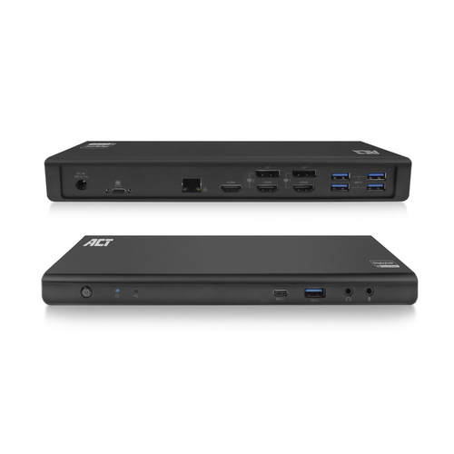 ACT AC7048 laptop dock/port replicator Wired USB 3.2 Gen 1 (3.1 Gen 1) Type-C Black