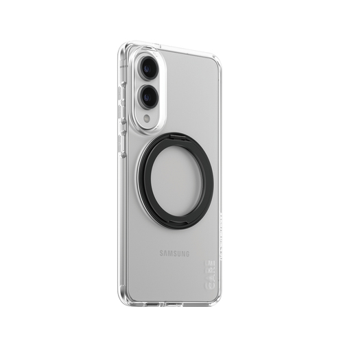 PanzerGlass CARE™ by ® Case Transparent w. Black Kickstand & Qi Compatible Samsung S25 Edge mobiele telefoon behuizingen Hoes Transparant