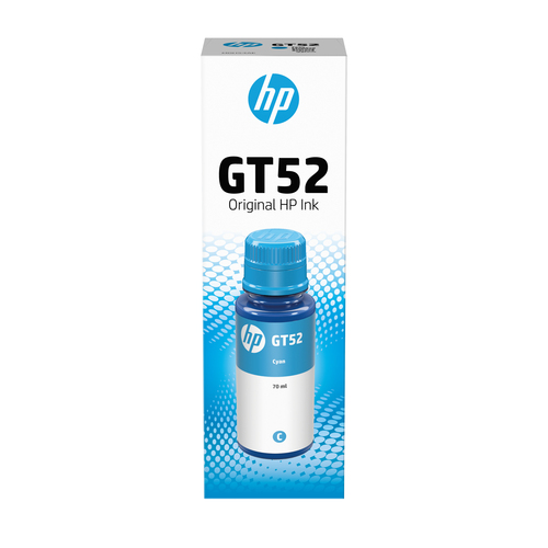 HP Bouteille d'encre cyan HP GT52authentique