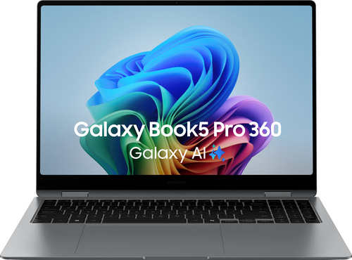 Samsung Galaxy Book5 Pro 360 Intel Core Ultra 7 256V Laptop 40.6 cm (16") Touchscreen WQXGA+ 16 GB LPDDR5x-SDRAM 512 GB SSD Wi-Fi 7 (802.11be) Windows 11 Home Grey