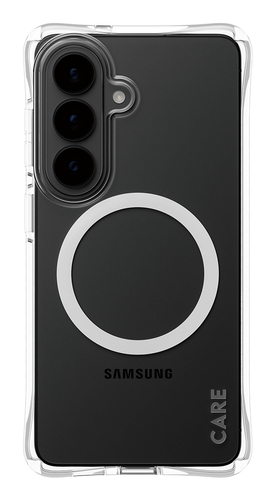 PanzerGlass CARE™ by ® Samba Case Transparent w. White Qi Samsung Galaxy S26