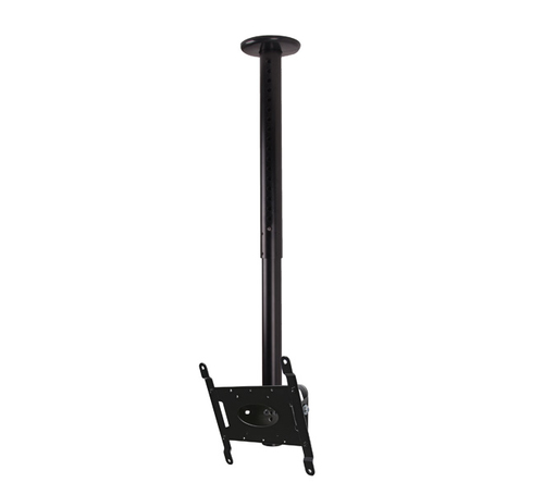 B-Tech Telescopic Universal Flat Screen Ceiling Mount with Tilt (VESA 200 x 200) - 0.6m to 1m Ø50mm Pole