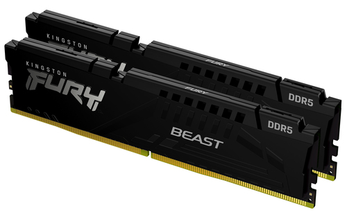 Kingston Technology FURY Beast 64GB 5600MT/s DDR5 CL36 DIMM (Kit of 2) Black