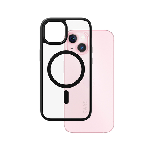 PanzerGlass CARE™ by ® Urban Combat Case Transparent w. Black MagSafe iPhone 15 mobiele telefoon behuizingen 15,5 cm (6.1") Hoes Zwart